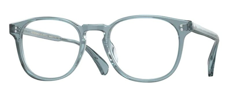 Pre-owned Oliver Peoples 0ov 5298u Finley Esq. (u) 1617 Washed Teal Unisex Eyeglasses In Clear