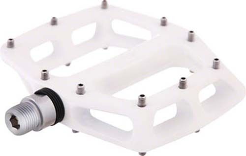 Pedales de bicicleta de magnesio Blanco