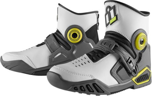 Icon Carga CE Mens Textile Motorcycle Riding Boots Black