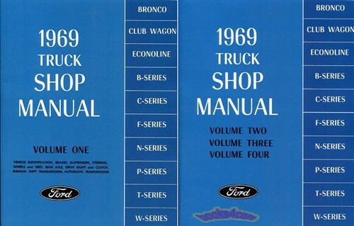 1968 FORD BRONCO 1969 CLUB WAGON /& ECONOLINE SHOP MANUAL