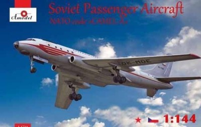 1/144 Amodel #1450 - Tupolev Tu-104 Airliner Czechoslovakian Airlines