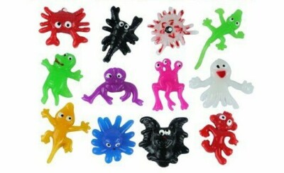 Sticky Stretchy Slime Creatures Monsters Boys Kids Halloween Party Bag Fillers 