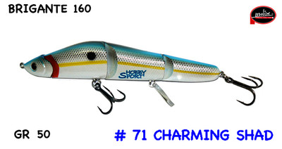 MOLIX BRIGANTE 160 SINKING Col.  SW71 CHARMING SHAD  50 gr SPINNING MARE LUCCIO
