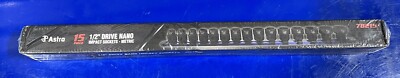 Astro Pneumatic 15pc 1/2'' Dr Nano Low Profile Impact Socket Set Metric 78215 NEW
