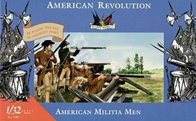 IMEX 3201 1/32 Revolutionary War American Militia Men 20 IMXS3201 by Imex
