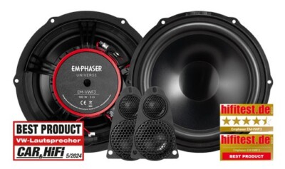 Emphaser EM-VWF3 Altoparlante Set Compatibile Con VW T5 Transporter, Mobile