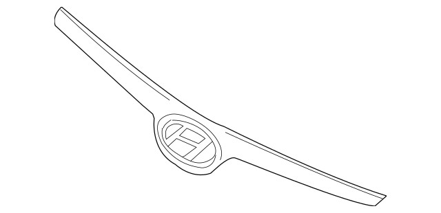 2009-2012 Hyundai Elantra OEM Radiator Grille Chrome Strip Emblem 86352-2L000
