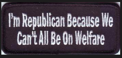 I'M A REPUBLICAN  EMBROIDERED JACKET VEST BIKER FUNNY PATCH 