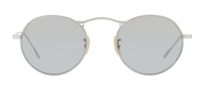 Pre-owned Oliver Peoples 0ov 1220s M-4 30th 5036r5 Silver/grey Blue Men's Sunglasses In Gray