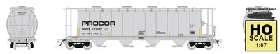 Rapido 127030-4 HO NSC 3800 Covered Hopper - Procor (Black Logo) #UNPX 121466