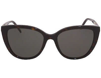 Pre-owned Saint Laurent Yves  Slm70-003-55 Havana Sunglasses