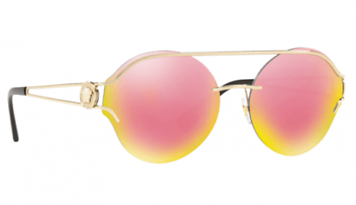 Rose gold top versace sunglasses