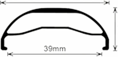 Velocity Dually Rim 29+ x 45mm 32h Black