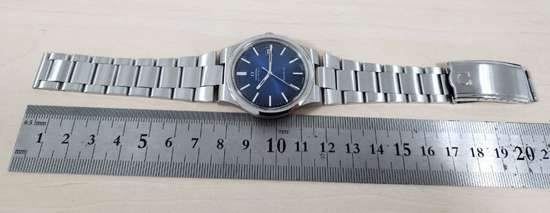 OMEGA GENEVE AUTOMATIC 1660173 CAL1012 DATE DARK BLUE DIAL MEN OMEGA GENEVE AUTOMATIC 1660173 CAL1012 DATE DARK BLUE DIAL MEN