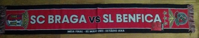 OFFICIAL SCARF UEFA EUROPA LEAGUE 10/11 SC BRAGA x SL BENFICA