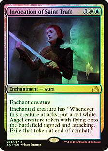 Invocation of Saint Traft 2x FOIL SOI MTG Shadows Over Innistrad Rare MINT white blue Invocation of Saint Traft 2x FOIL SOI MTG Shadows Over Innistrad Rare MINT white blue
