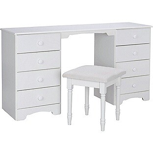 New Bargain Soft White Colour Big Dressing Table With 8 Drawers
