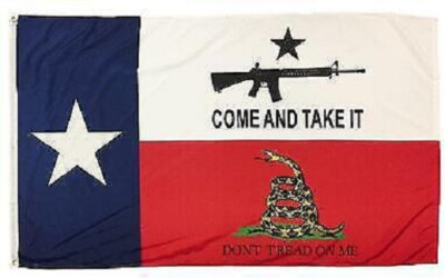 3x5 Come and Take it Texas GADSDEN Flag AR-15 M4 Machine Gun Rifle BANNER
