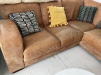 Leather corner sofa 