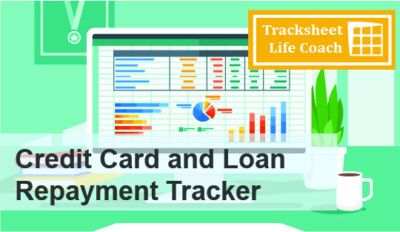 Credit Card and Loan Repayment Tracker Worksheet (Excel) w/Instructions (DIGITAL