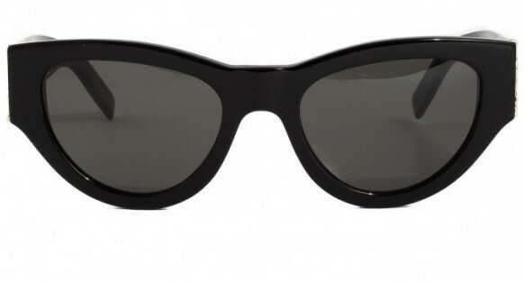 Pre-owned Saint Laurent Sl M94-001 Black/gray Cat-eye Women Sunglasses