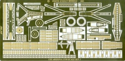 WEM PE35021 1/350 USS Arizona BB-39 Detail Up Etching Parts for Hobby Boss