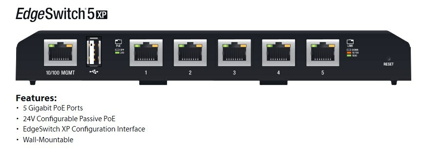 Ubiquiti EdgeSwitch ES-5XP w/PoE