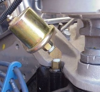 SBC 350 OIL PRESSURE GAUGE SENDING UNIT FITTINGS ... bobcat 863 fuel gauge wiring diagram 