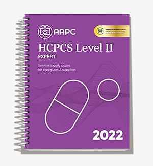 2022 HCPCS Level II Expert: - Spiral-bound, by aapc; aapc - Good j