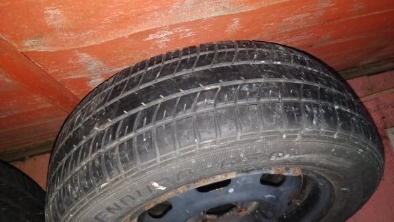 2 Steel Wheels 4 X 100 Nissan Almera Micra With Tyres In Crawley