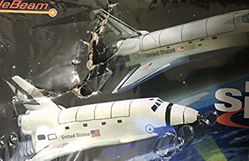 MiracleBeam Kennedy Space Center Space Shuttle Scale Model with Flashing LED's