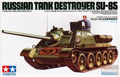 Tamiya 1/35 Russian SU85 Tank Destroyer Plastic Model Kit 35072 TAM35072