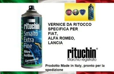Touch Up Paint Kit Fiat Alfa Romeo Lancia 348/B Gray Intellectual Met 200ml