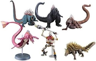 Art Spirits Gekizo Series Godzilla Singular Point Trading Figure AT-051 6pcs Box