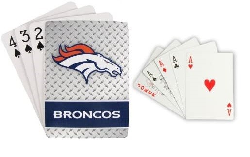 NFL "Diamond Plate" Playing Cards Denver Broncos