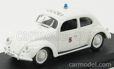 RIO-MODELS 4180 SCALA 1/43 VOLKSWAGEN BEETLE POLIZEI 1953 WHITE MODEL