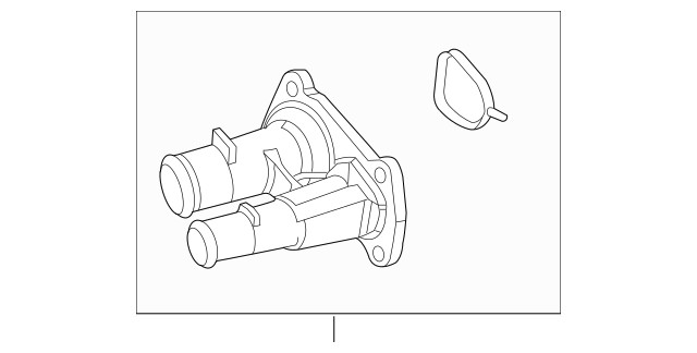 Genuine Ford Thermostat Housing BE8Z-8592-B