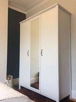 Ikea Wardrobe White Brusali Series Vgc In Clydebank West