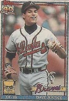 Topps Cracker Jack 1991 serie 1 - David Justice #14