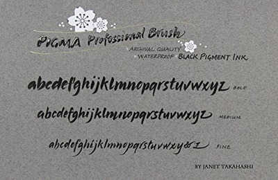 Sakura Pigma Professional Set Fine, Medium and Bold 3-PC Black Set (Pack of 5)