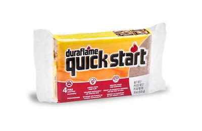 Duraflame Quick Start 4 Pack Fast Firelighter Light Fire Starter 30 Minute Burn