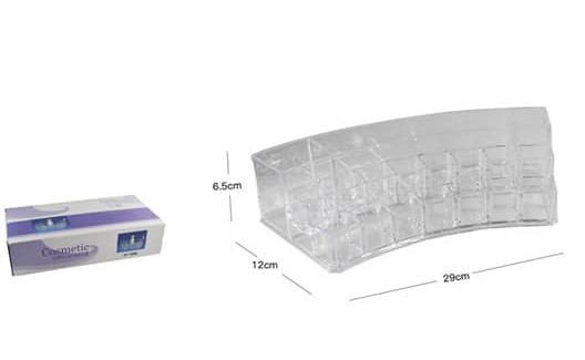 Organizer Box Trasparente Scomparti Posti Per Trucchi Cosmetici Makeup 10247 dfh