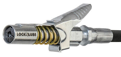 LockNLube Grease Gun Coupler, locks on, doesn't leak, rated over 10,000 PSI