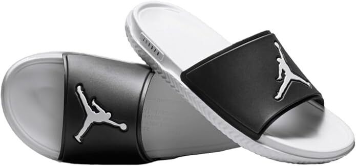 Мужские слипоны-сандалии Nike Air Jordan Jumpman Slides Black White FQ1598-010 sz 8