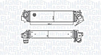 Intercooler For BMW X1 (F48)- 2 SERIES 17517617598 7617598 Magneti Marelli OEM