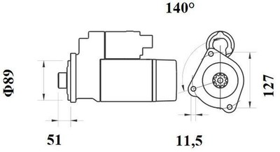 Mahle Starter Motor for Iveco Stralis 320 S 36 7.8L 1.13- - Onward