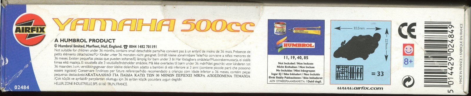 Air Fix Yamaha 500cc 1/24 Model Bike Kit