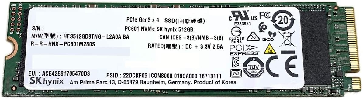 ✔️SK HYNIX HFS512GD9TNG 512GB TLC NVME M.2 2280 SSD V4RWG