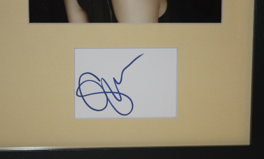 Gwen Stefani Hand Signed Autograph Index Card Custom Framed and Matted