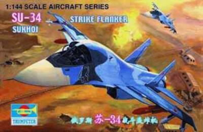 Trumpeter 1329 Russian Sukhoi Su-34 'Fullback' 1/144 Scale Plastic Model Kit